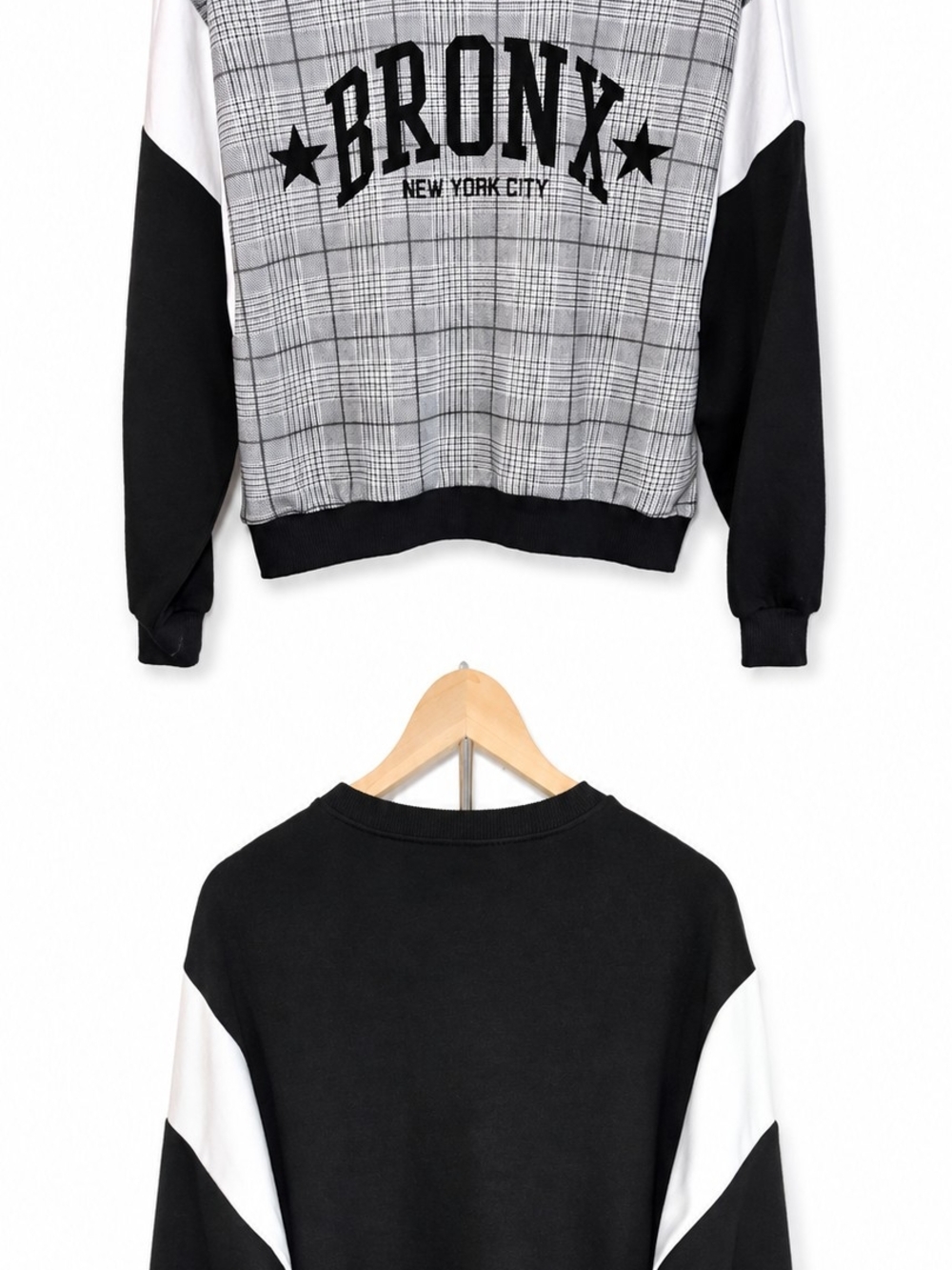Bronx Plaid Pullover with Black Logo